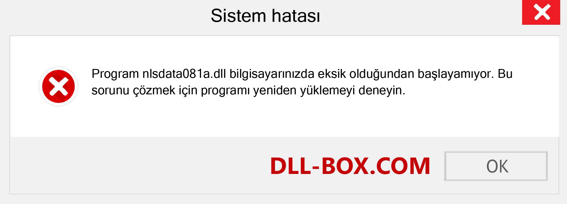 nlsdata081a.dll dosyası eksik mi? Windows 7, 8, 10 için İndirin - Windows'ta nlsdata081a dll Eksik Hatasını Düzeltin, fotoğraflar, resimler